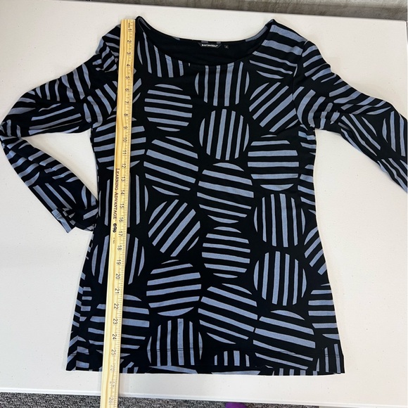 Marimekko Geometric Print Long Sleeve Shirt Size M - Picture 5 of 8